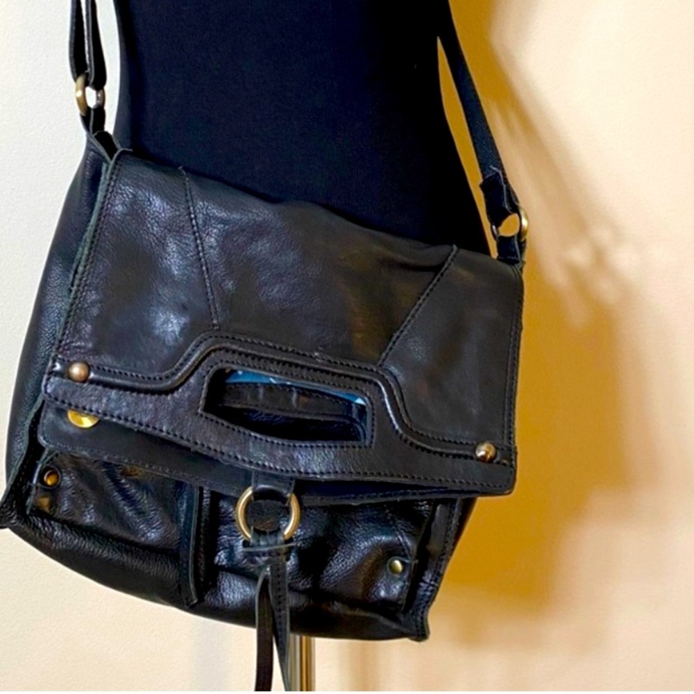 Lucky Brand Black Leather Crossbody Bag